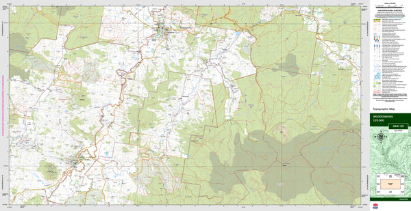 Woodenbong 9441-3S Topographic Map 1:25k