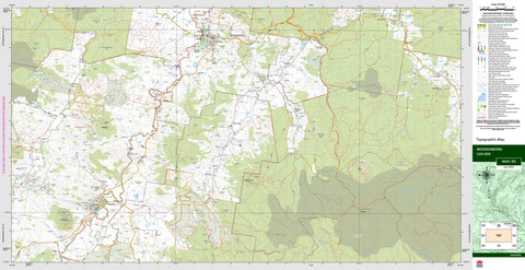 Woodenbong 9441-3S Topographic Map 1:25k