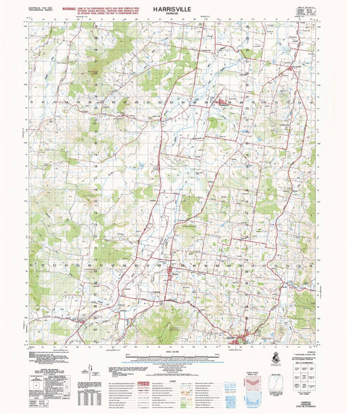 9442-3 Harrisville 1:50k Topographic Map