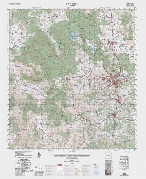 9444-1 Nambour 1:50k Topographic Map