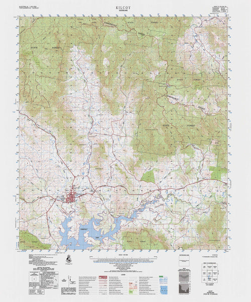 9444-3 Kilcoy 1:50k Topographic Map