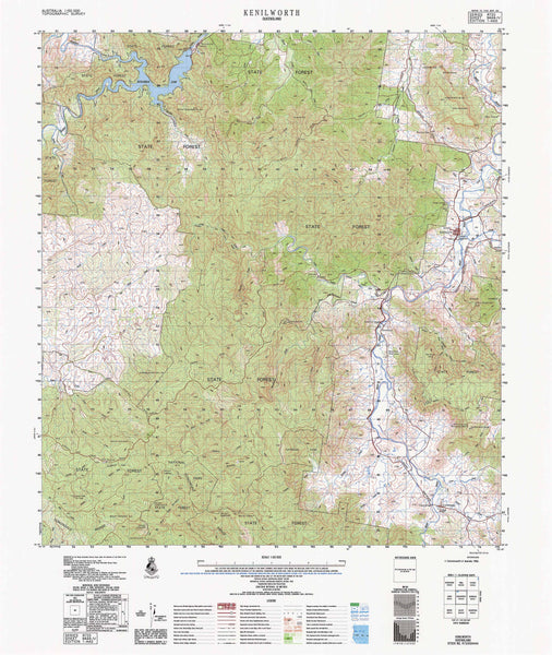 9444-4 Kenilworth 1:50k Topographic Map