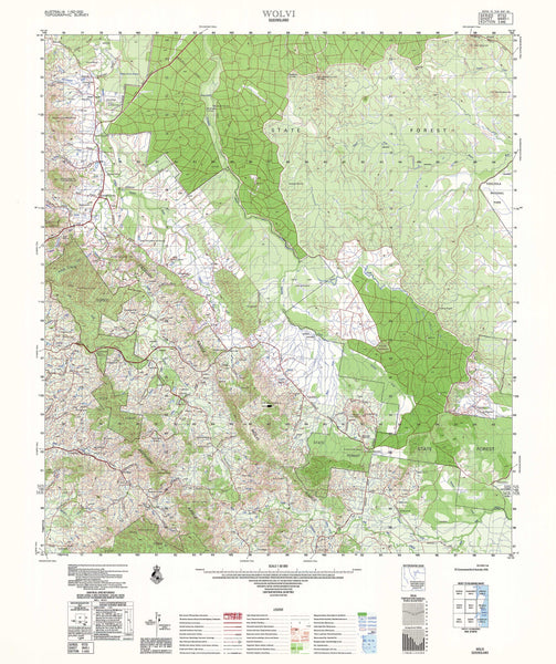 9445-1 Wolvi 1:50k Topographic Map