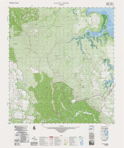 9446-2 Kauri Creek 1:50k Topographic Map