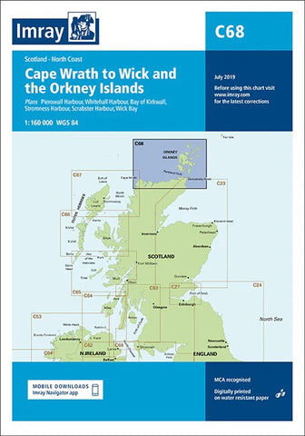 Cape Wrath to Wick and the Orkney Islands Imray Chart