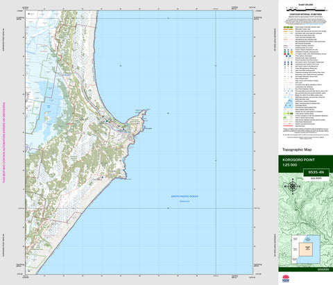 Korogoro Point 9535-4N Topographic Map 1:25k