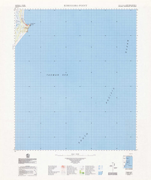 9535 Korogoro Point 1:100k Topographic Map