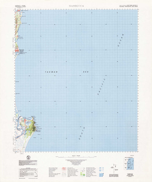 9536 Nambucca 1:100k Topographic Map