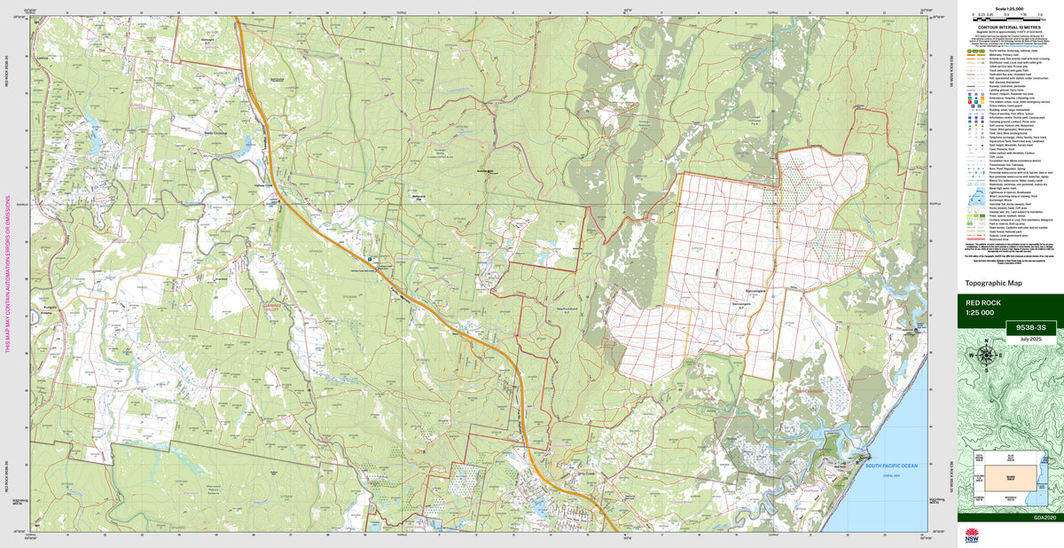 Red Rock 9538-3S Topographic Map 1:25k | Mapworld