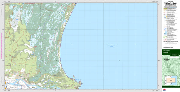Woombah 9539-2N Topographic Map 1:25k