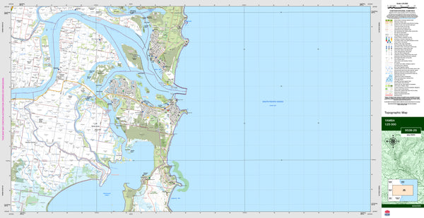 Yamba 9539-2S Topographic Map 1:25k