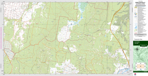 Banyabba 9539-3N Topographic Map 1:25k