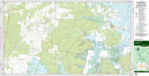 Ellangowan 9539-4N Topographic Map 1:25k