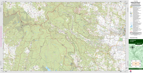 Huonbrook 9540-1N Topographic Map 1:25k