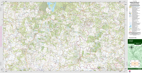Dunoon 9540-1S Topographic Map 1:25k