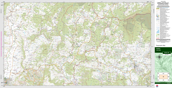 Nimbin 9540-4N Topographic Map 1:25k