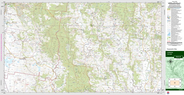 Larnook 9540-4S Topographic Map 1:25k