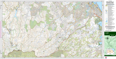 Bilambil 9541-1S Topographic Map 1:25k