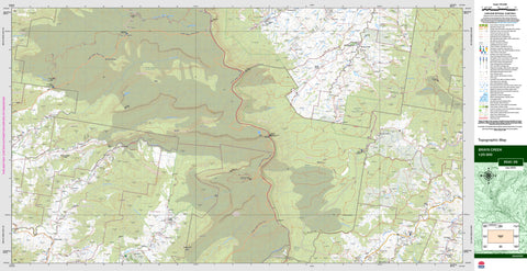 Brays Creek 9541-3S Topographic Map 1:25k