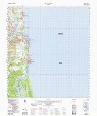 9544 Caloundra 1:100k Topographic Map
