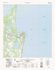 9545-3 Laguna Bay 1:50k Topographic Map