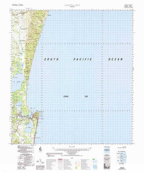 9545 Laguna Bay 1:100k Topographic Map