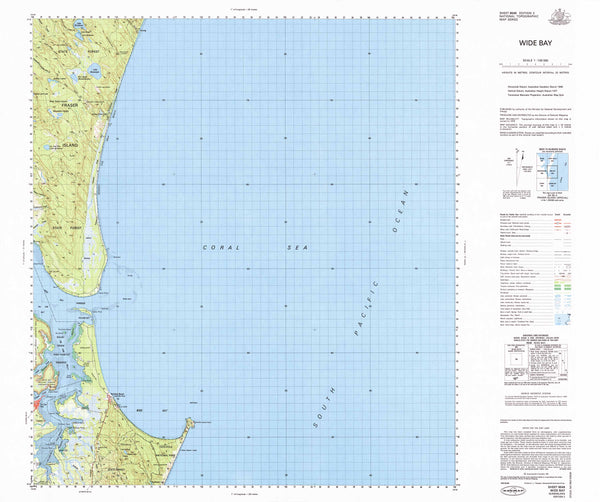 9546 Wide Bay 1:100k Topographic Map