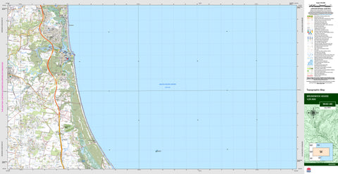 Brunswick Heads 9640-4N Topographic Map 1:25k
