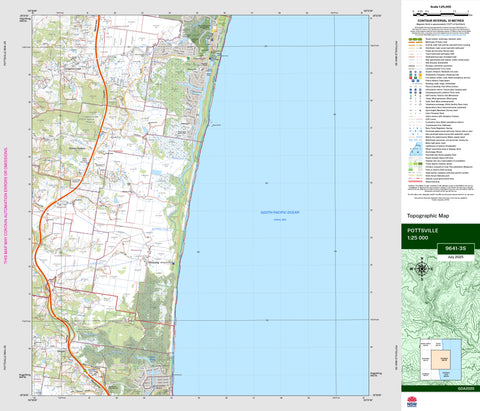 Pottsville 9641-3S Topographic Map 1:25k