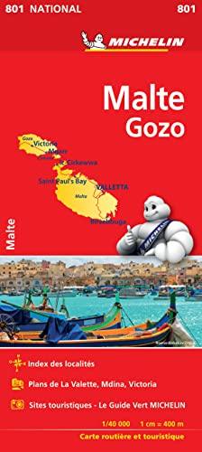 Malta Michelin Map 801 — Michelin folded road map