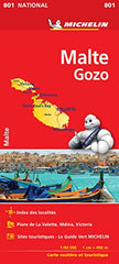 Malta Michelin Map 801 — Michelin folded road map