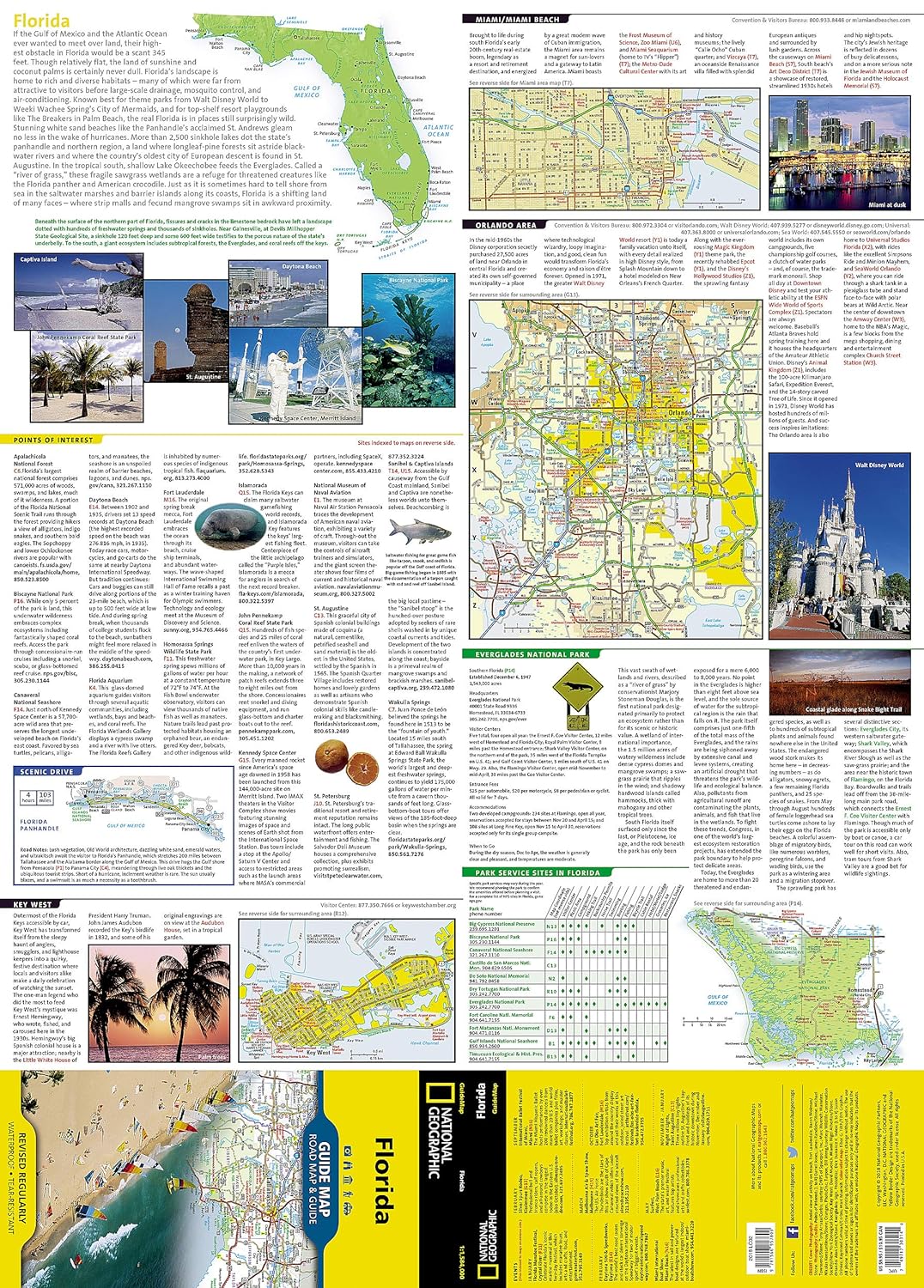 Florida National Geographic Folded Map