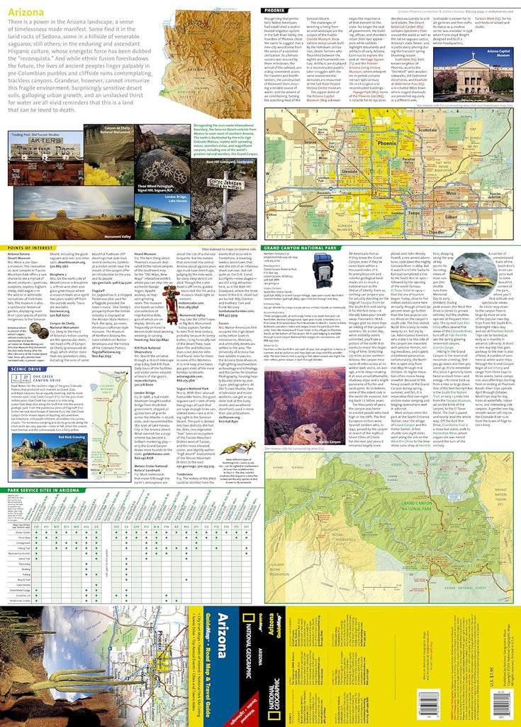 Arizona Folded Map – National Geographic | Mapworld