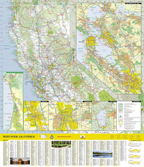 California Northern National Geographic Folded Map