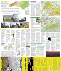 Carolina Northern National Geographic Folded Map