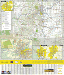 Colorado National Geographic Folded Map