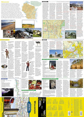 Wisconsin State National Geographic Folded Map