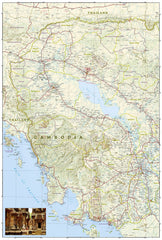 Cambodia National Geographic Folded Map