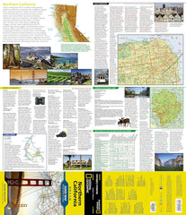 California Northern National Geographic Folded Map