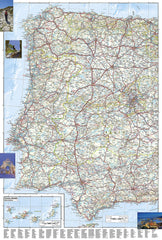 Spain & Portugal National Geographic Folded Map