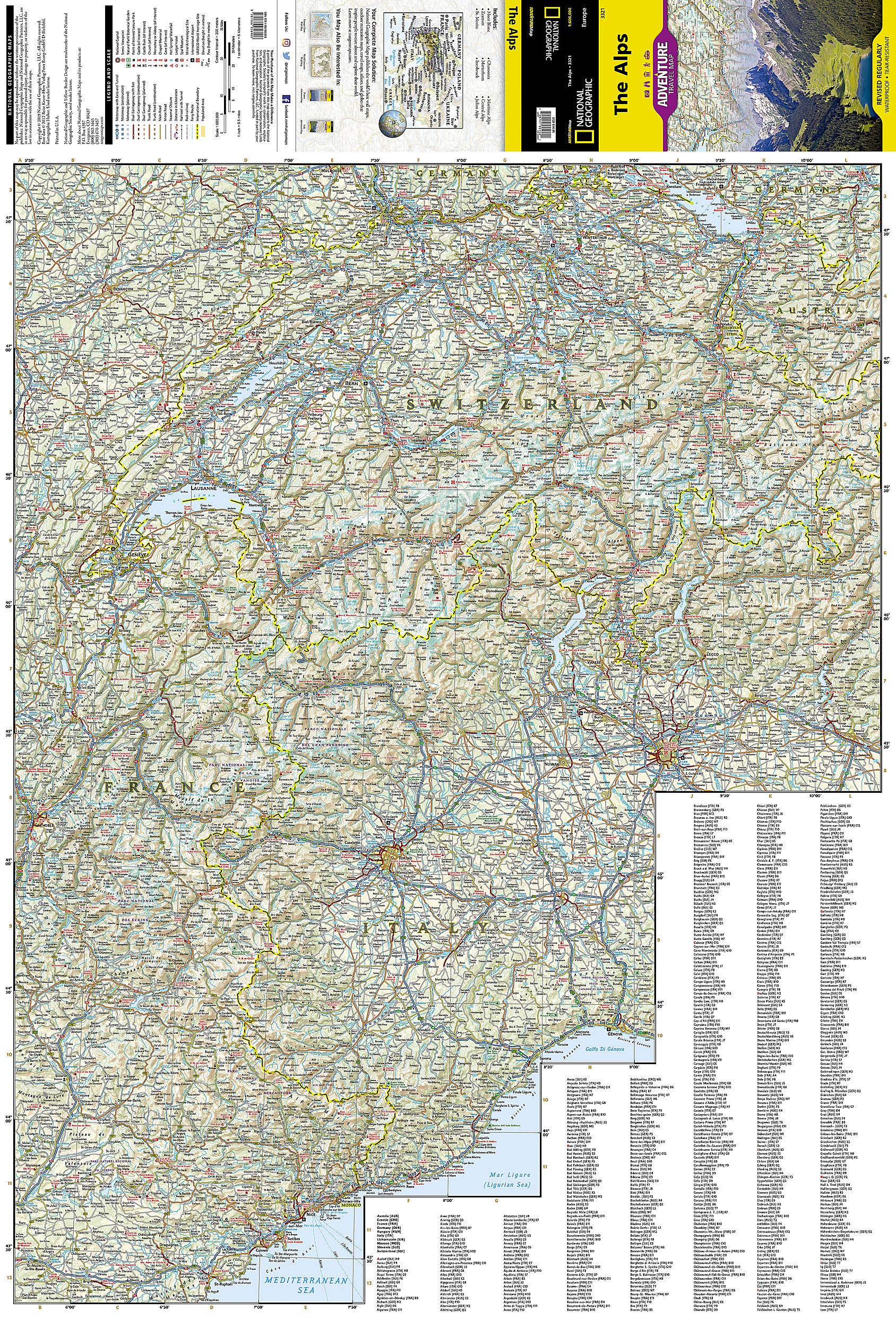 The Alps - Alpine โ National Geographic | Mapworld
