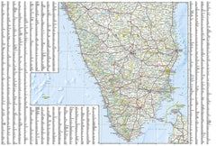 India South National Geographic Folded Map