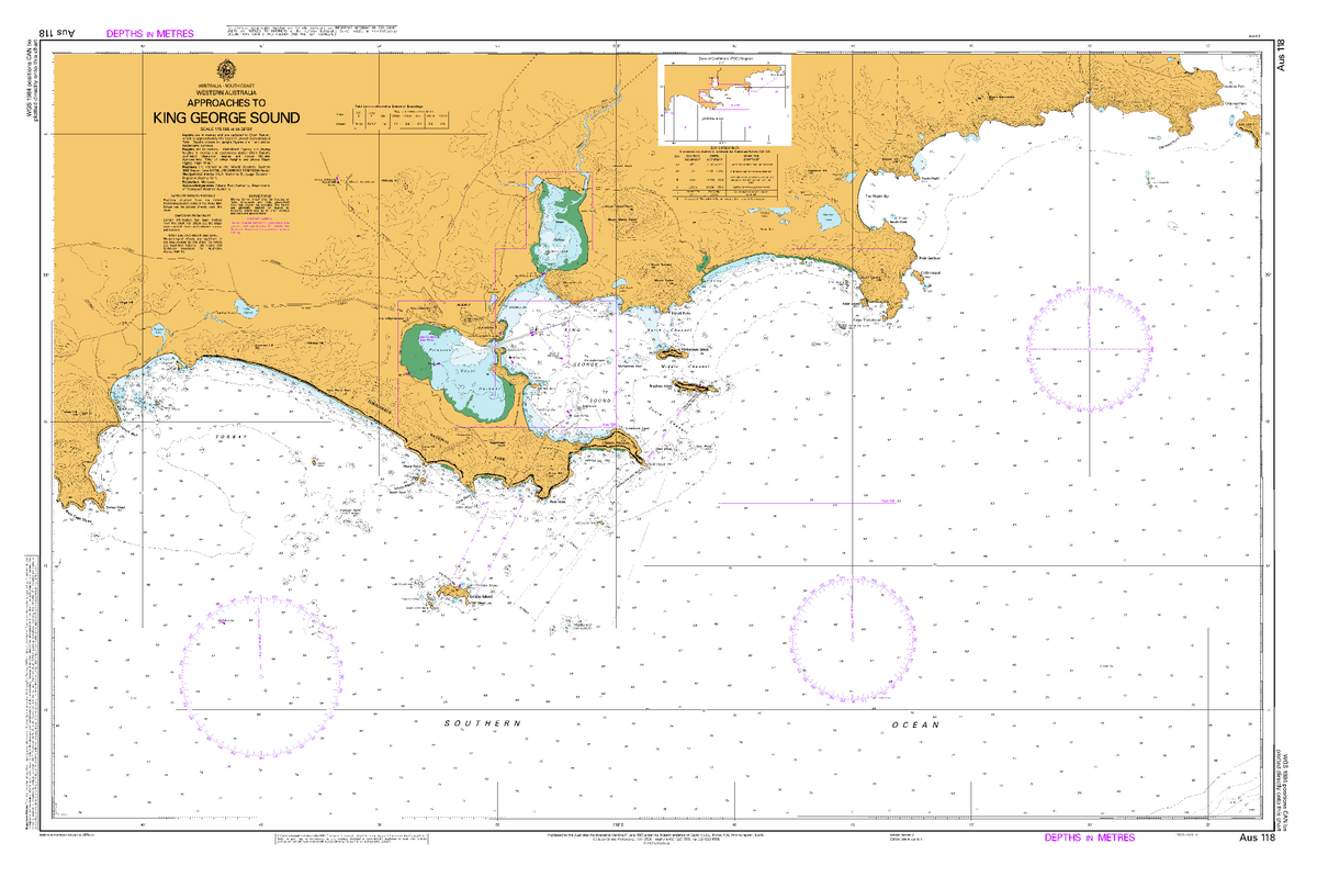 AUS 118 - Approaches to King George Sound | Mapworld