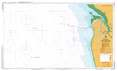 AUS 130 - Approaches to Port Adelaide Nautical Chart