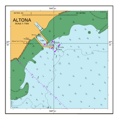 AUS 155 - Approaches to Port of Melbourne Nautical Chart