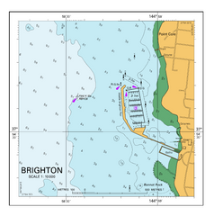 AUS 155 - Approaches to Port of Melbourne Nautical Chart