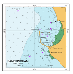 AUS 155 - Approaches to Port of Melbourne Nautical Chart