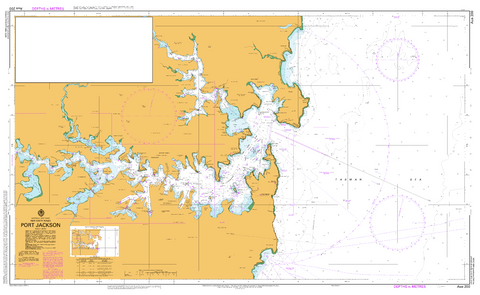 AUS 200 - Port Jackson Nautical Chart