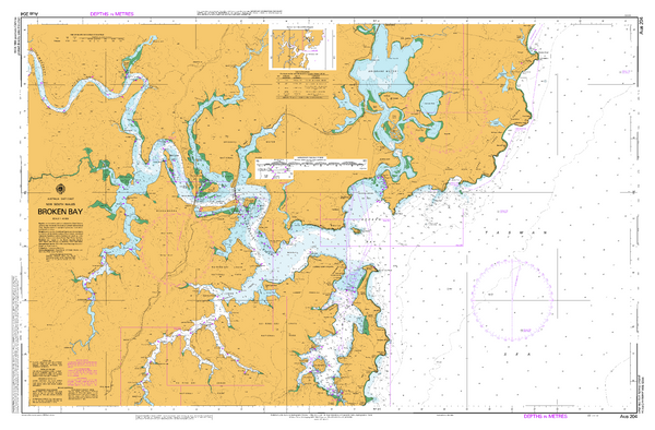 AUS 204 - Broken Bay Nautical Chart