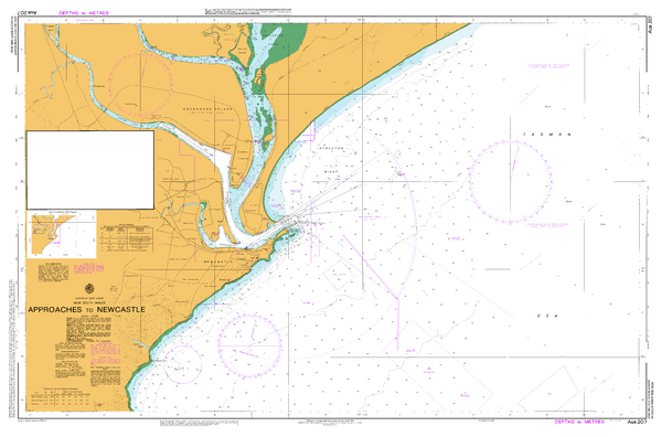AUS 207 - Approaches to Newcastle Nautical Chart